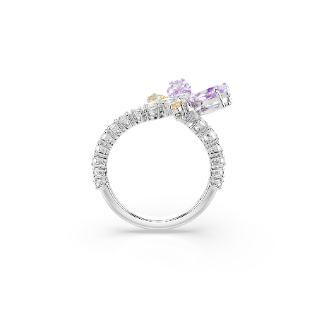 Resim Ariana Grande x Swarovski Motif Yüzük, Karışık kesimler, Yusufçuk, Çok renkli, Rodyum kaplama