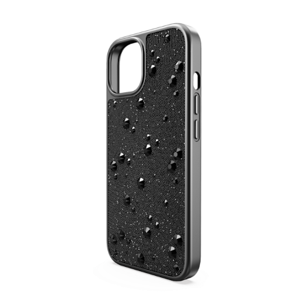 Resim High Akıllı Telefon Kılıfı, Flat Back kristaller, iPhone® 15, Siyah