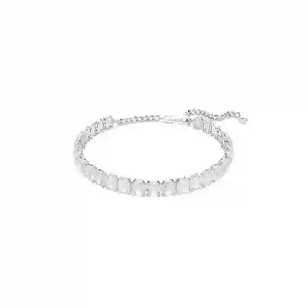 Resim Millenia Gerdanlık, Sekizgen kesim, Beyaz, Rodyum kaplama