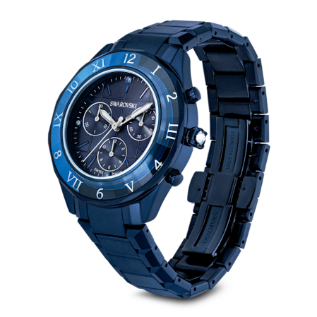 Resim Saat, 39 mm, İsviçre Üretimi, Metal bileklik, Mavi, Mavi yüzey