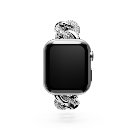 Resim Sparkling Zincir kordon, Apple Watch® 40 mm ve 41 mm ile uyumlu, Gümüş rengi, Paslanmaz çelik