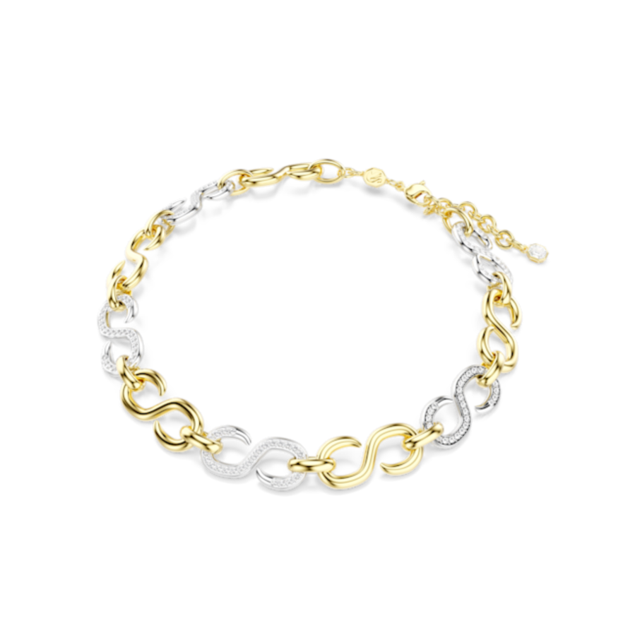 Resim Dextera Kolye, Yuvarlak kesim, Zincir, Beyaz, Karışık metal yüzey