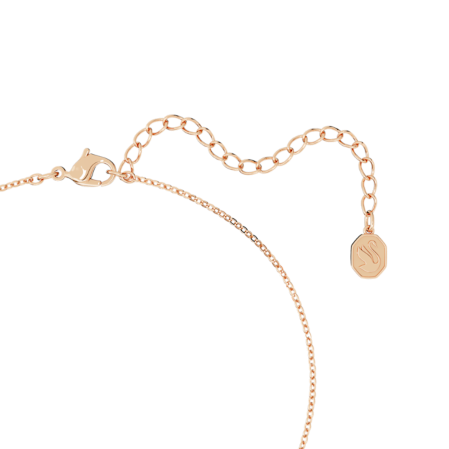 Resim Originally Y Kolye, Kristal inci, Beyaz, Pembe altın rengi kaplama