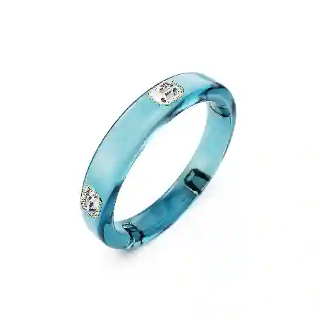 Resim Dulcis Bileklik, Sekizgen kesim, Mavi, Altın rengi kaplama