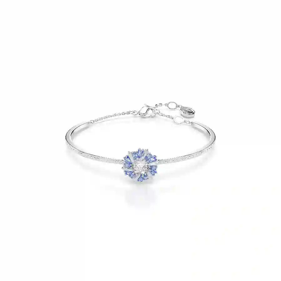 Resim Idyllia Bileklik, Çiçek, Mavi, Rodyum kaplama