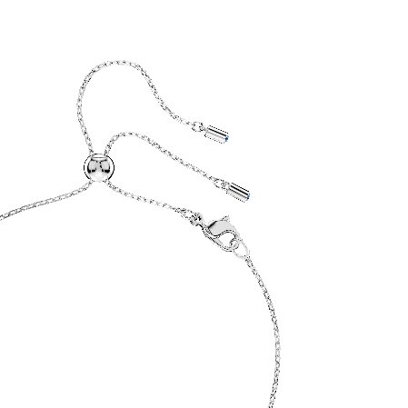 Resim Mesmera Kolye, Armut kesim, Beyaz, Rodyum kaplama