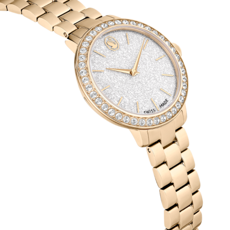 Resim Saat, İsviçre Üretimi, Metal bileklik, Altın Rengi, Şampanya altın rengi yüzey