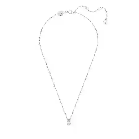 Resim Millenia Kolye, Armut kesim, Beyaz, Rodyum kaplama