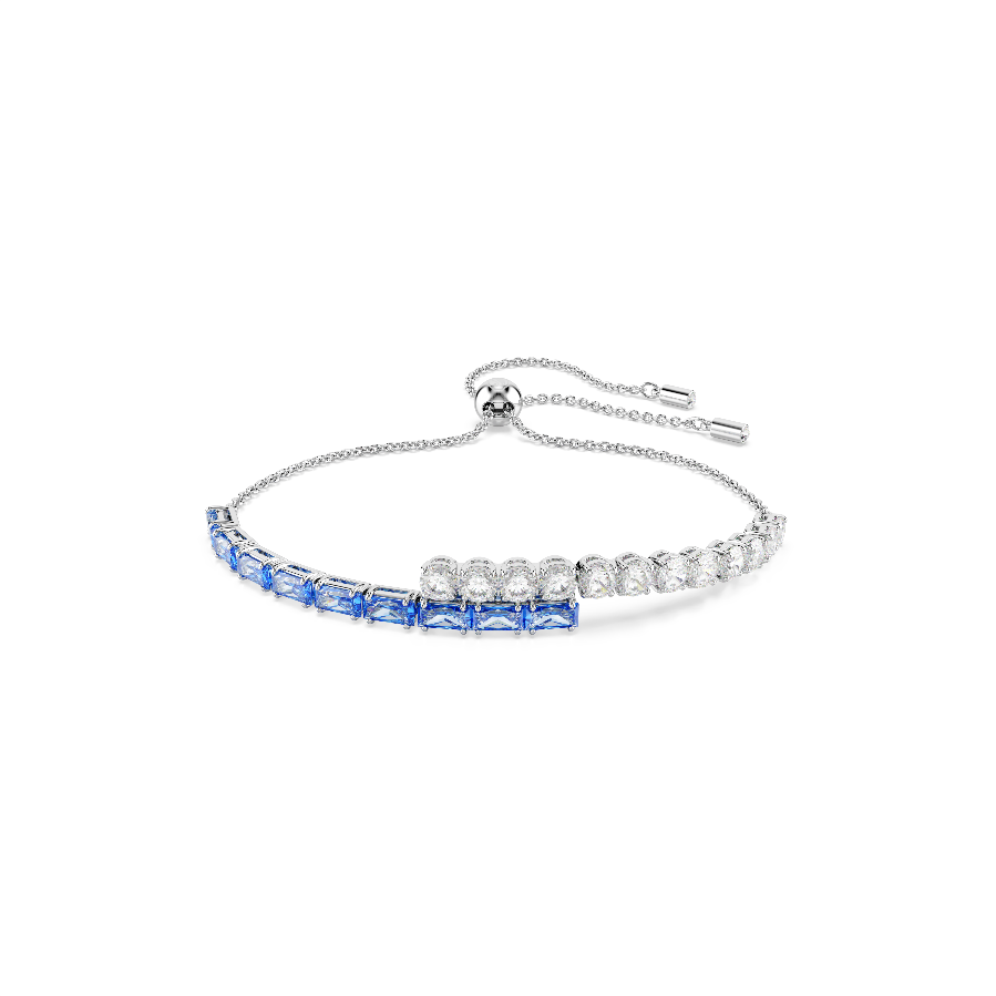 Resim Matrix Bileklik, Karışık kesimler, Mavi, Rodyum kaplama