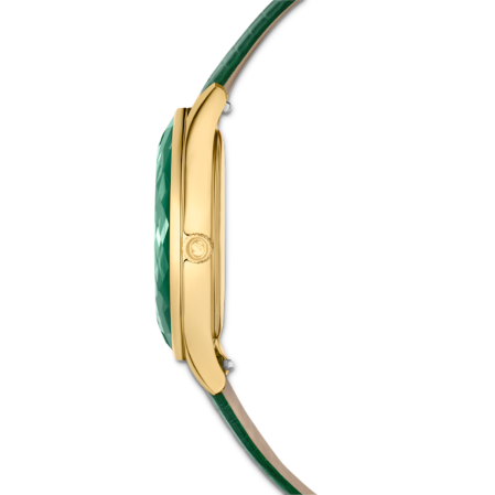 Resim Nova Saat, İsviçre Üretimi, Deri kayış, Yeşil, Altın rengi yüzey