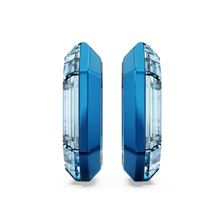 Resim Lucent halka küpeler, Sekizgen şekil, Küçük, Mavi