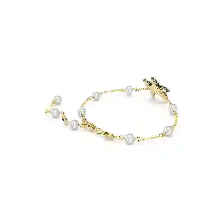 Resim Idyllia Bileklik, Kristal inciler, Denizyıldızı, Çok renkli, Altın rengi kaplama