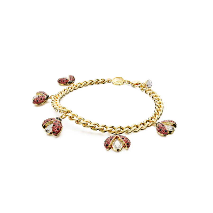 Resim Idyllia Bileklik, Uğur böceği, Kırmızı, Altın rengi kaplama