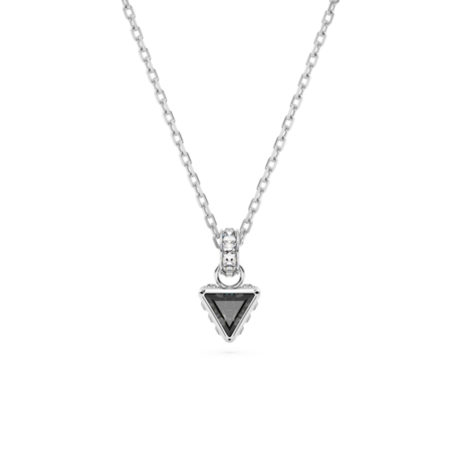 Resim Chroma Kolye, Üçgen kesim, Gri, Rodyum kaplama