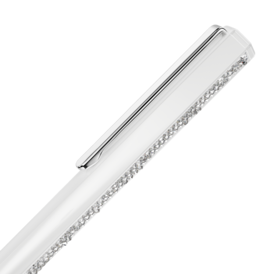 Resim Crystal Shimmer Tükenmez Kalem, Beyaz lakeli, krom kaplama
