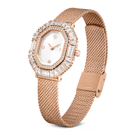 Resim Matrix Octagon Saat, Metal bileklik, Rose Altın tonu, Pembe altın rengi yüzey