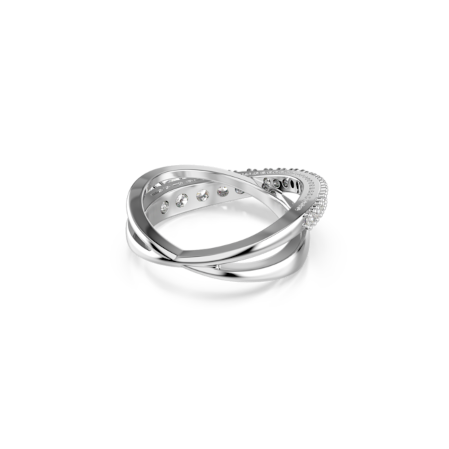 Resim Hyperbola Yüzük, Karışık kesimler, Beyaz, Gümüş renkli yüzey