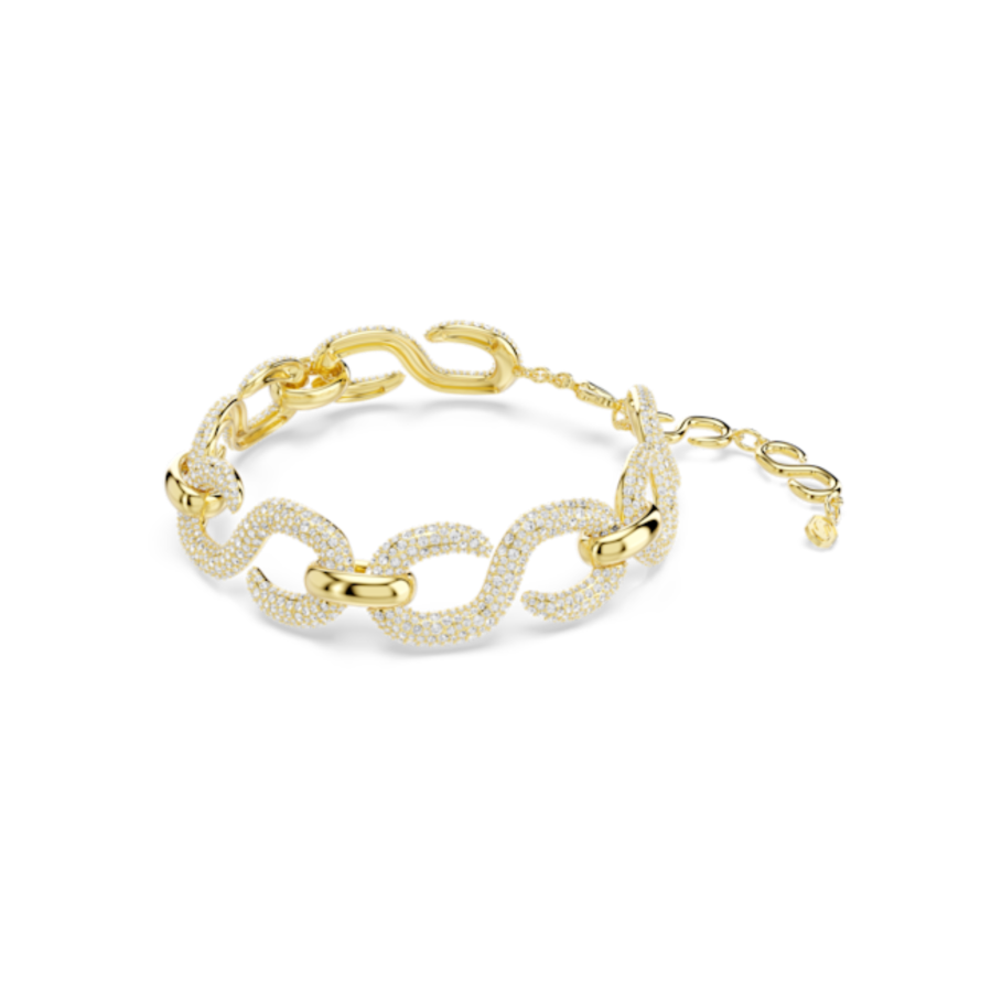 Resim Dextera Gerdanlık, Yuvarlak kesim, Beyaz, Altın rengi kaplama