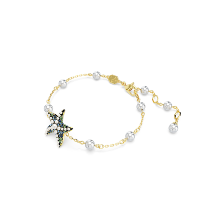 Resim Idyllia Bileklik, Kristal inciler, Denizyıldızı, Çok renkli, Altın rengi kaplama