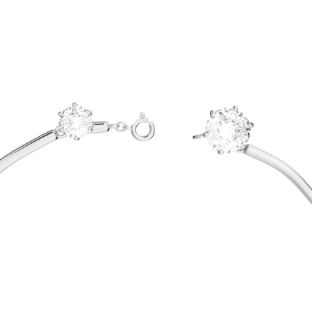 Resim Constella Kolye, Karışık yuvarlak kesimler, Beyaz, Rodyum kaplama