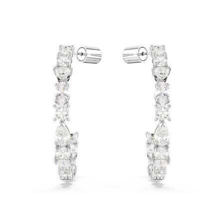 Resim Mesmera halka küpeler, Karışık kesimler, Beyaz, Rodyum kaplama