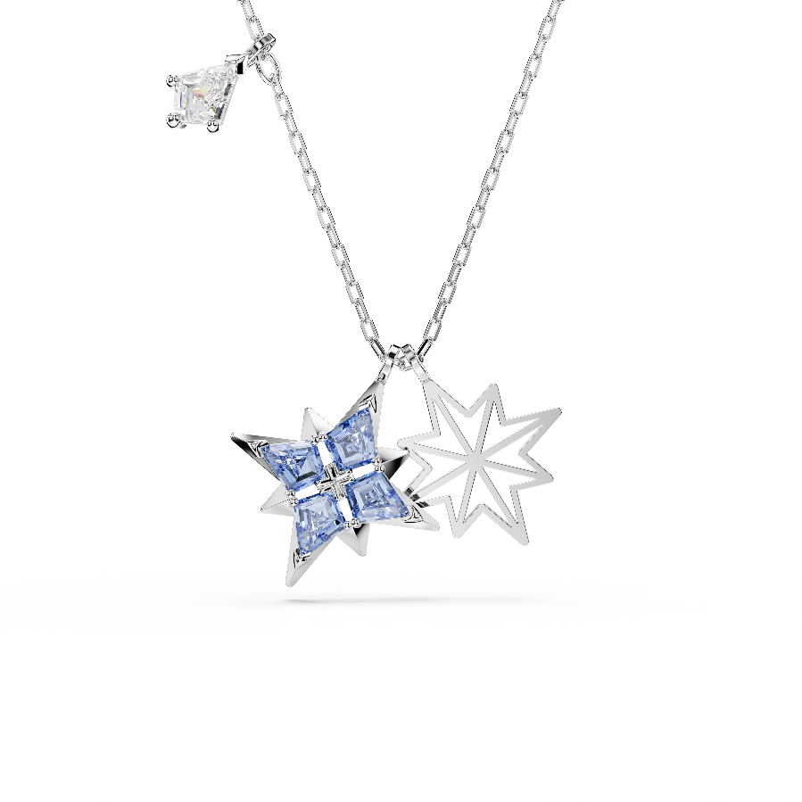 Resim Symbolica Kolye, Yıldız, Mavi, Rodyum kaplama