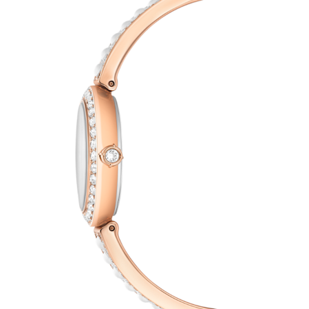 Resim Matrix Pearl Halka bileklik saat, İsviçre Üretimi, Kristal bileklik, Pembe altın rengi yüzey