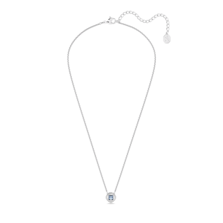 Resim Angelic Kolye, Kare kesim, Mavi, Rodyum kaplama