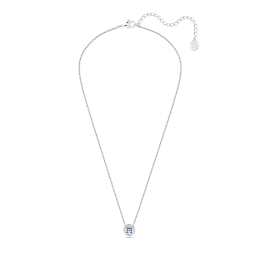 Resim Angelic Kolye, Kare kesim, Mavi, Rodyum kaplama