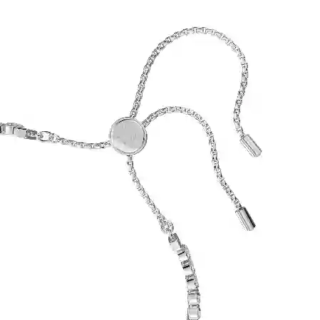 Resim Subtle Tennis bileklik, Yuvarlak kesim, Beyaz, Rodyum kaplama