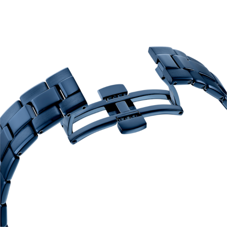 Resim Octea lux sport Saat, İsviçre Üretimi, Metal bileklik, Mavi, Mavi yüzey