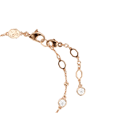 Resim Imber Bileklik, Yuvarlak kesim, Beyaz, Pembe altın rengi kaplama