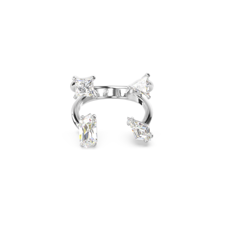 Resim Mesmera Açık Yüzük, Karışık kesimler, Beyaz, Gümüş renkli yüzey