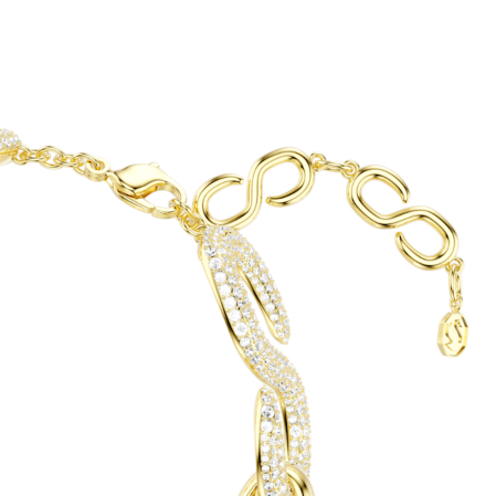 Resim Dextera Gerdanlık, Yuvarlak kesim, Beyaz, Altın rengi kaplama