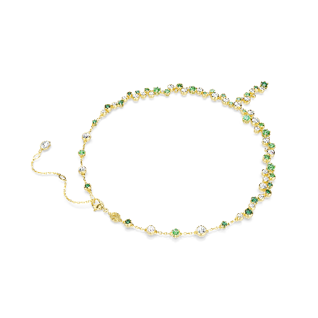 Resim Constella Y-Kolye, Karışık kesimler, Yeşil, Altın rengi kaplama