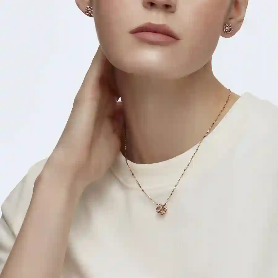 Resim Una Set, Karışık kesimler, Yonca, Pembe, Pembe altın rengi kaplama