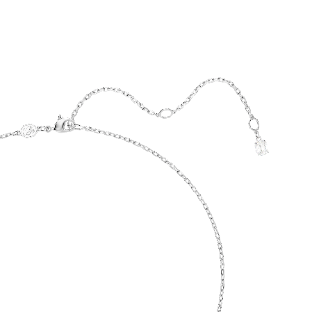 Resim Matrix Kolye, Baget kesim, Beyaz, Rodyum kaplama