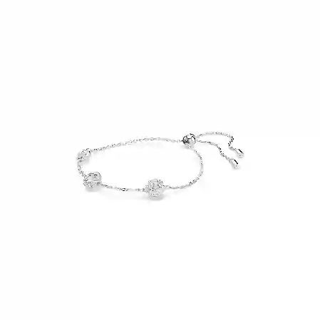 Resim Una Angelic Bileklik, Yuvarlak kesim, Çift taraflı motifler, Beyaz, Rodyum kaplama