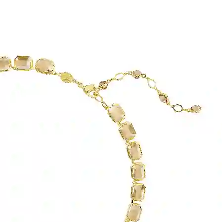 Resim Millenia Tennis kolye, Sekizgen kesim, Sarı, Altın rengi kaplama