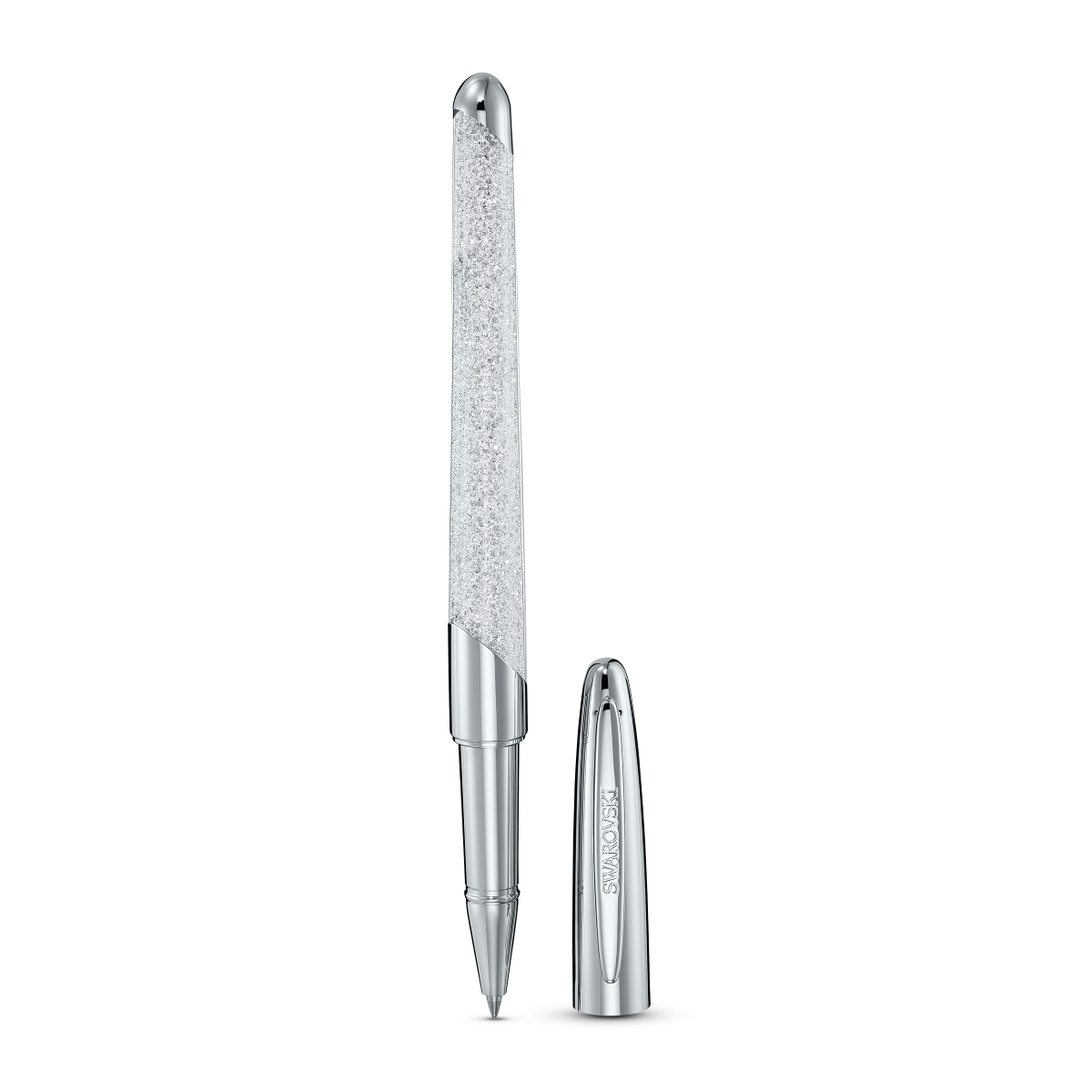 Resim Crystalline Top Uçlu Kalem, Gümüş Rengi, Krom Kaplama