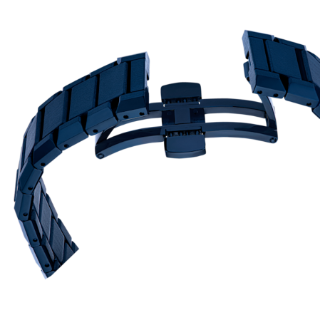 Resim Saat, 39 mm, İsviçre Üretimi, Metal bileklik, Mavi, Mavi yüzey