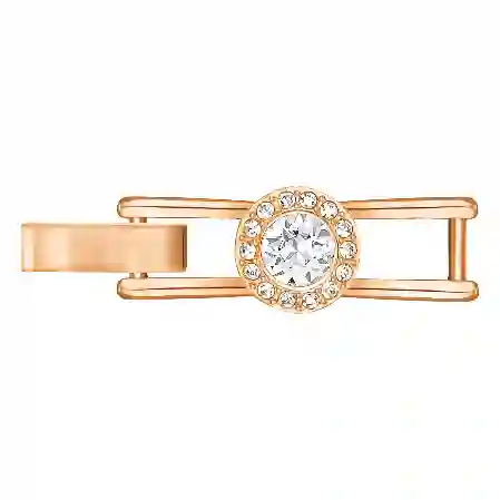 Resim Angelic Uzatıcı, Yuvarlak kesim, Beyaz, Pembe altın rengi kaplama