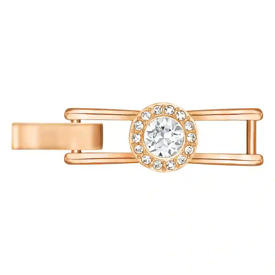 Resim Angelic Uzatıcı, Yuvarlak kesim, Beyaz, Pembe altın rengi kaplama