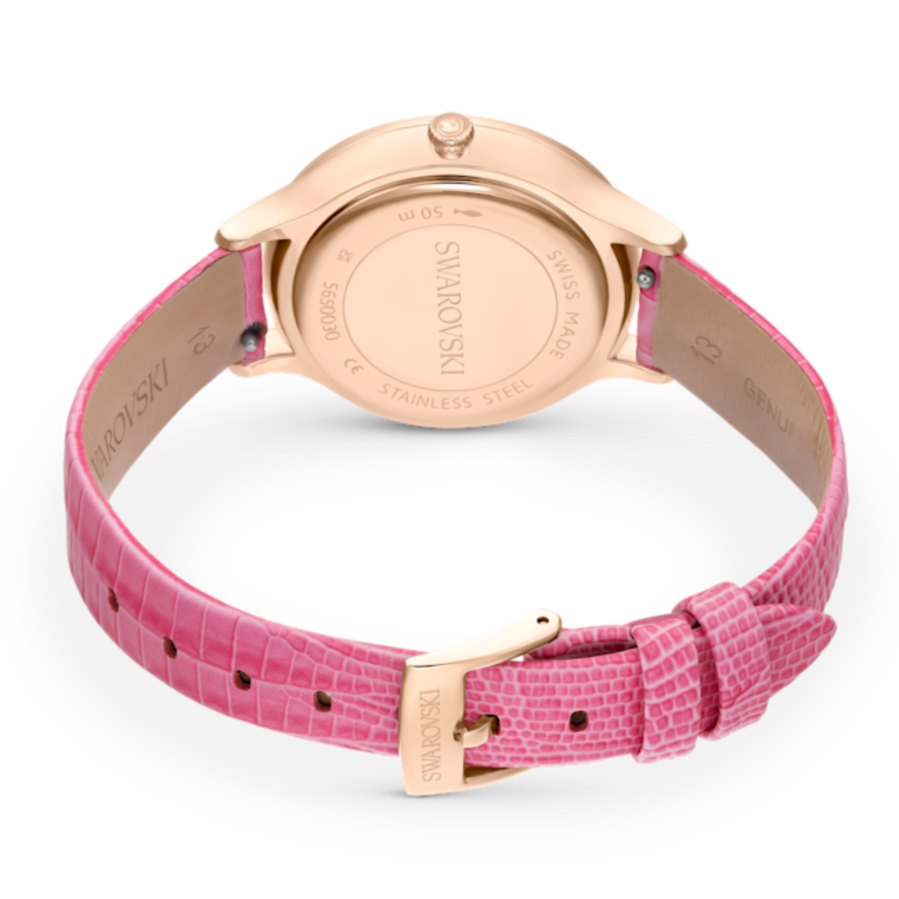 Resim Nova Saat, İsviçre Üretimi, Deri kayış, Pembe, Pembe altın rengi yüzey