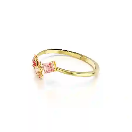 Resim Gema Bileklik, Karışık kesimler, Pembe, Altın rengi kaplama