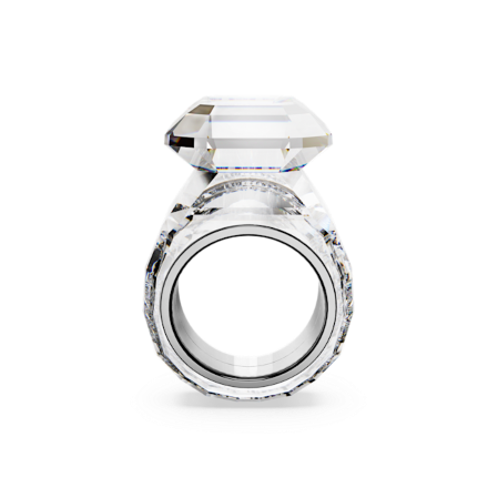 Resim Lucent Kokteyl Yüzüğü, Sekizgen kesim, Beyaz