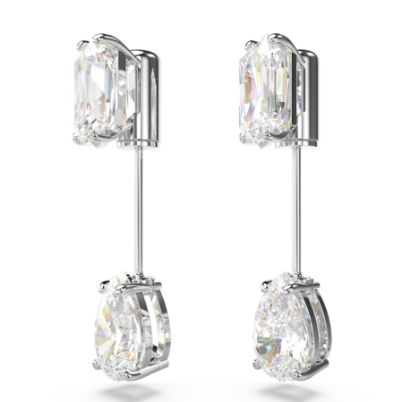 Resim Mesmera Çubuk küpeler, Karışık kesimler, Beyaz, Rodyum kaplama