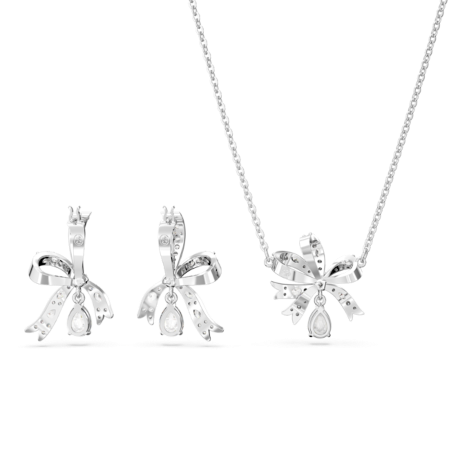 Resim Hyperbola Set, Fiyonk, Beyaz, Rodyum kaplama