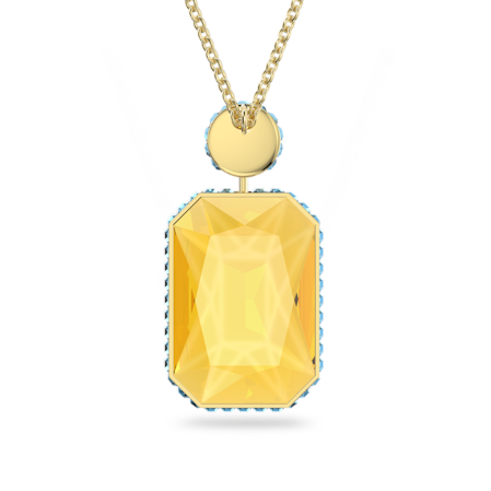 Resim Chroma Kolye, Sekizgen kesim, Çok renkli, Altın rengi kaplama