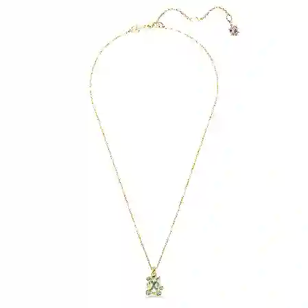 Resim Gema Kolye, Karışık kesimler, Çok renkli, Altın rengi kaplama